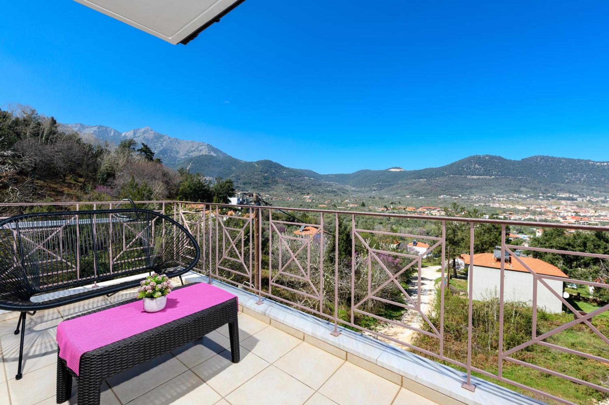 Villa Panorama Skala Potamia  Luaran gambar